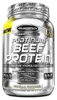картинка MT Platinum 100% Beef Protein Muscle Tech 2lb. 907 гр. от магазина